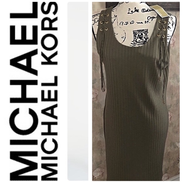 Michael Kors Dresses & Skirts - NWT MICHAEL KORS SHOULDER LACE UP DRESS